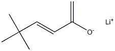 Lithium(3E)-5,5-dimethyl-1,3-hexadiene-2-olate Struktur