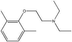 N,N-Diethyl-2-(2,6-dimethylphenoxy)ethanamine Struktur