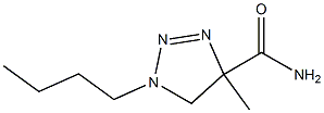 4,5-Dihydro-4-methyl-1-butyl-1H-1,2,3-triazole-4-carboxamide Struktur