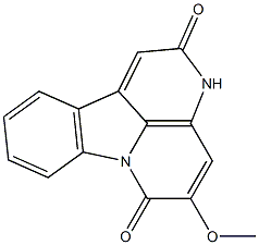 2,3-Dihydro-5-methoxy-6H-indolo[3,2,1-de][1,5]naphthyridine-2,6-dione Structure