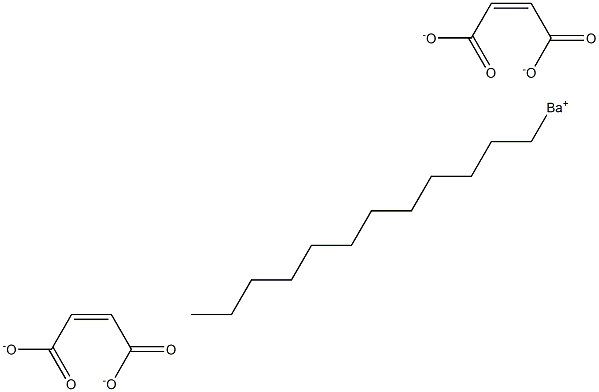 Bis(maleic acid 1-dodecyl)barium salt Struktur