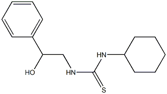 1-(2-Hydroxy-2-phenylethyl)-3-cyclohexylthiourea Struktur