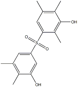 3,3'-Dihydroxy-2,4,4',5,5'-pentamethyl[sulfonylbisbenzene] Struktur