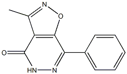 3-Methyl-7-phenylisoxazolo[4,5-d]pyridazin-4(5H)-one Struktur