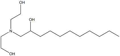 1-[Bis(2-hydroxyethyl)amino]-2-undecanol Struktur