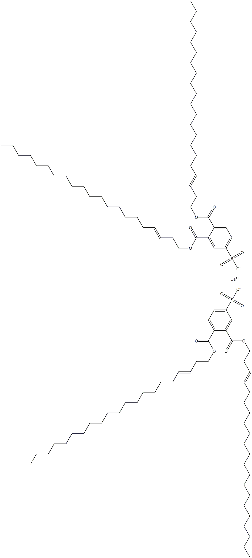 Bis[3,4-di(3-henicosenyloxycarbonyl)benzenesulfonic acid]calcium salt Struktur