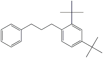 1-(2,4-Di-tert-butylphenyl)-3-phenylpropane Struktur