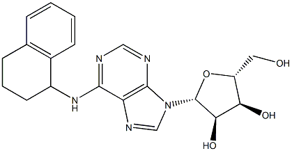 N-[[1,2,3,4-Tetrahydronaphthalen]-1-yl]adenosine Struktur