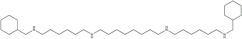 1,26-Dicyclohexyl-2,9,18,25-tetraazahexacosane Struktur