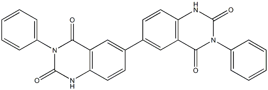 3,3'-Diphenyl[6,6'-biquinazoline]-2,2',4,4'(1H,1'H,3H,3'H)-tetrone Struktur