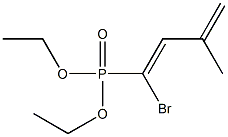 [(1Z)-1-Bromo-3-methyl-1,3-butadienyl]phosphonic acid diethyl ester Struktur