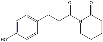 1-[3-(4-Hydroxyphenyl)propionyl]piperidin-2-one Struktur