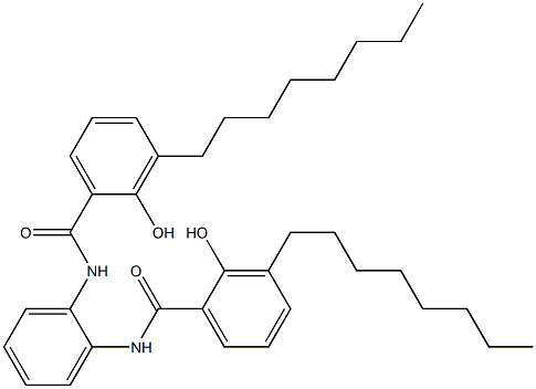 N,N'-Bis(3-octylsalicyloyl)-o-phenylenediamine Struktur