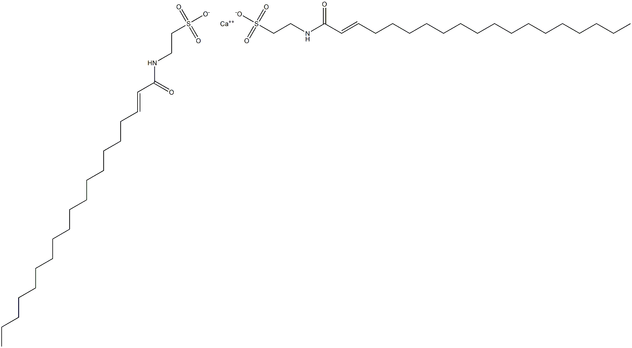 Bis[N-(2-nonadecenoyl)taurine]calcium salt Struktur