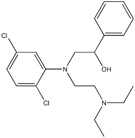 N-[2-(Diethylamino)ethyl]-N-(2-hydroxy-2-phenylethyl)-2,5-dichloroaniline Struktur