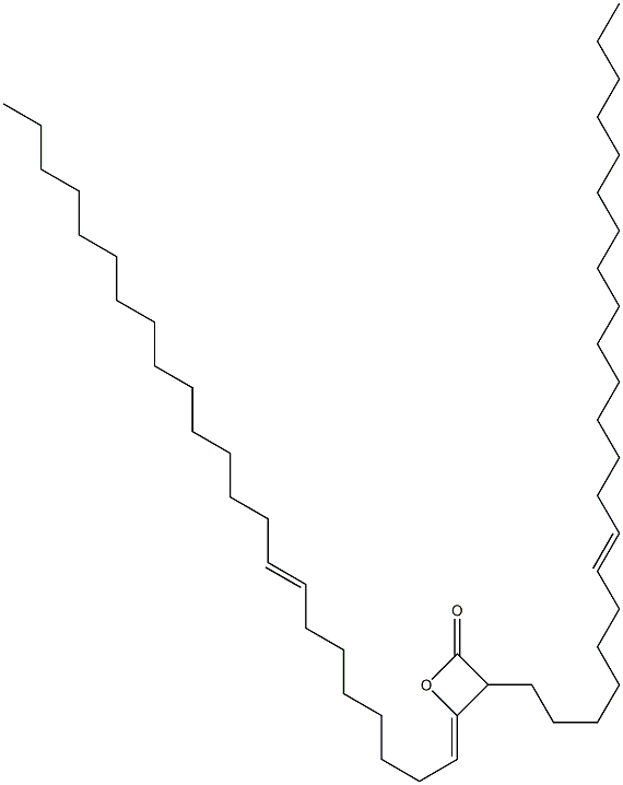 3-(7-Docosenyl)-4-(8-tricosen-1-ylidene)oxetan-2-one Struktur