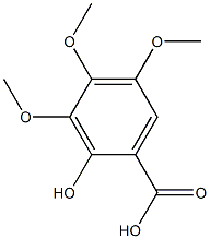 2-Hydroxy-3,4,5-trimethoxybenzoic acid Struktur