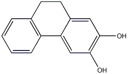 9,10-Dihydrophenanthrene-2,3-diol Struktur