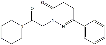 4,5-Dihydro-6-phenyl-2-[2-oxo-2-piperidinoethyl]pyridazin-3(2H)-one Struktur