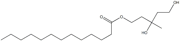 Tridecanoic acid 3,5-dihydroxy-3-methylpentyl ester Struktur