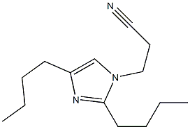 2,4-Dibutyl-1-(2-cyanoethyl)-1H-imidazole Struktur