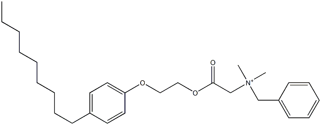 N,N-Dimethyl-N-benzyl-N-[[[2-(4-nonylphenyloxy)ethyl]oxycarbonyl]methyl]aminium Struktur