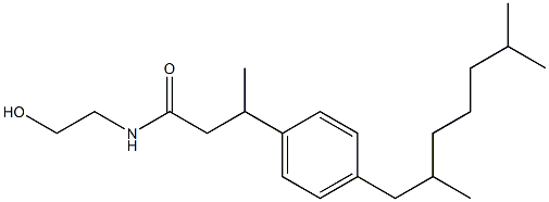 N-[3-[4-(2,6-Dimethylheptyl)phenyl]butanoyl]-2-hydroxyethylamine Struktur