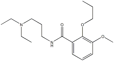 N-[3-(Diethylamino)propyl]-3-methoxy-2-propoxybenzamide Struktur