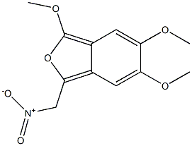 1-(Nitromethyl)-3,5,6-trimethoxyisobenzofuran Struktur