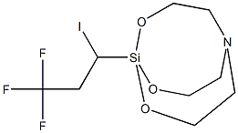 1-(1-Iodo-3,3,3-trifluoropropyl)-2,8,9-trioxa-5-aza-1-silabicyclo[3.3.3]undecane Struktur