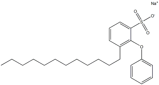 2-Phenoxy-3-dodecylbenzenesulfonic acid sodium salt Struktur