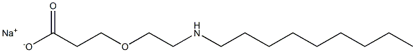 3-[2-(Nonylamino)ethoxy]propionic acid sodium salt Struktur