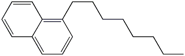 1-Octylnaphthalene Struktur