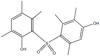 2,4'-Dihydroxy-2',3,3',5,6,6'-hexamethyl[sulfonylbisbenzene] Struktur