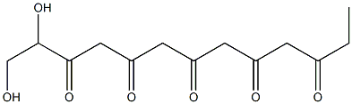 3,5,7,9,11-Tridecapentyne-1,2-diol Struktur