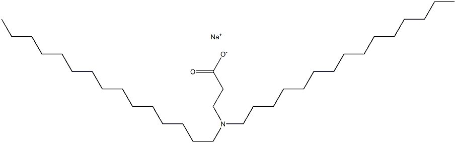 3-(Dipentadecylamino)propanoic acid sodium salt Struktur