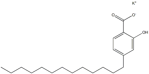 4-Tridecyl-2-hydroxybenzoic acid potassium salt Struktur