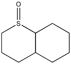 Octahydro-2H-1-benzothiopyran 1-oxide Struktur