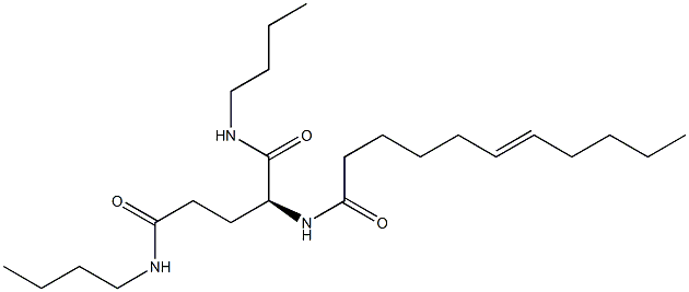 N2-(6-Undecenoyl)-N1,N5-dibutylglutaminamide Struktur