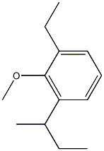 1-Methoxy-2-ethyl-6-sec-butylbenzene Struktur