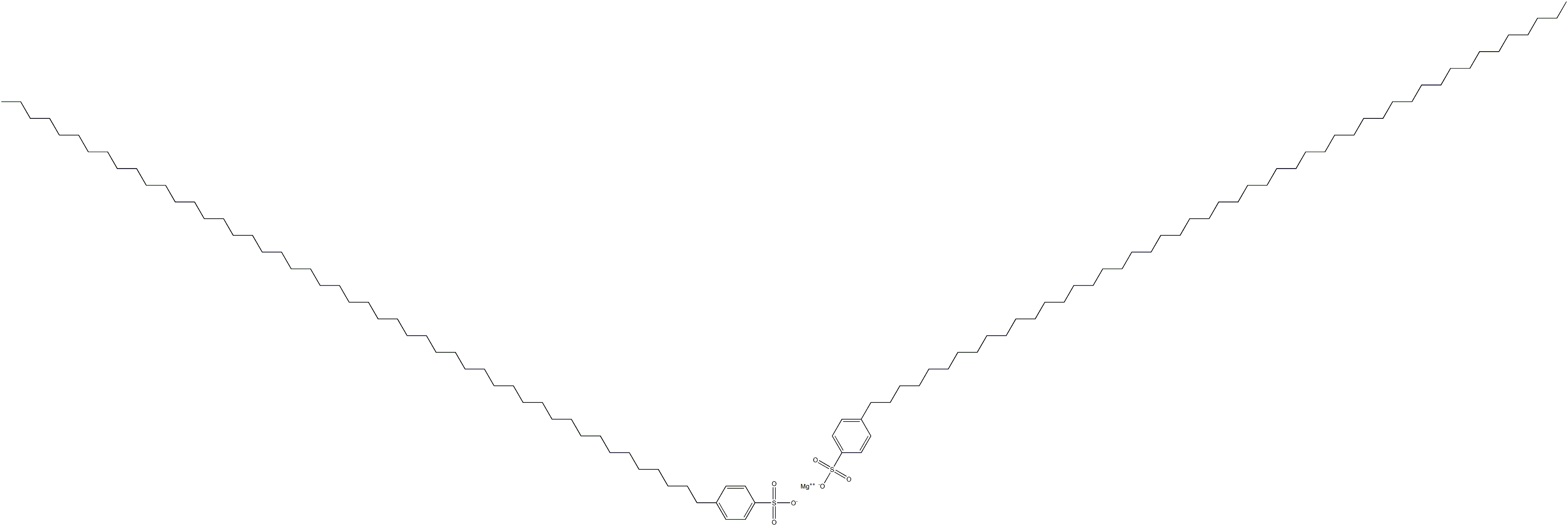 Bis[4-(nonatetracontan-1-yl)benzenesulfonic acid]magnesium salt Struktur