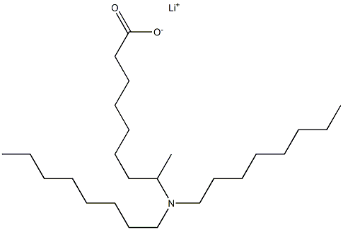 8-(Dioctylamino)nonanoic acid lithium salt Struktur