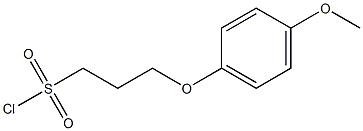 3-(4-methoxyphenoxy)propane-1-sulfonyl chloride Struktur