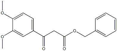 BETA-OXO-3,4-DIMETHOXY-BENZENEPROPANOIC ACID PHENYLMETHYL ESTER Struktur