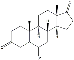 6-Bromo androstane-3,17-dione Struktur