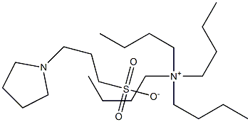 Tetrabutylammonium 3-(n-pyrrolidinyl)propane sulfonate Struktur