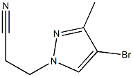 3-(4-Bromo-3-methyl-pyrazol-1-yl)-propionitrile Struktur