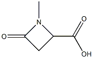 1-Methyl-4-oxo-2-azetidinecarboxylic acid Struktur