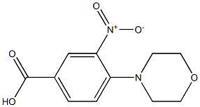 4-(4-Morpholinyl)-3-nitrobenzoic acid Struktur