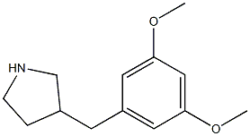 3-(3,5-Dimethoxybenzyl)pyrrolidine Struktur